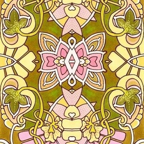 Butterfly Garden Vertical Stripe
