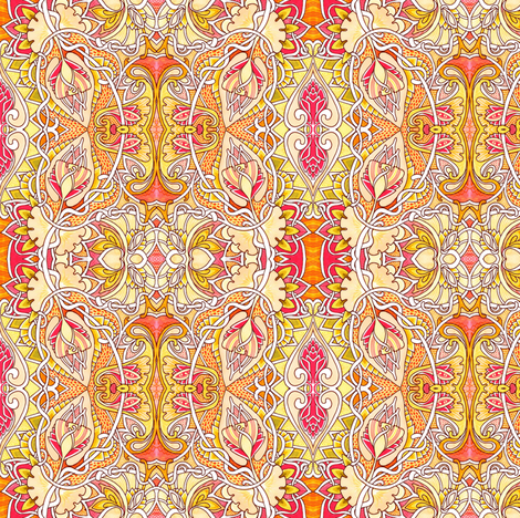 My Heart Belongs to Summer fabric by edsel2084 on Spoonflower - custom fabric
