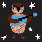 Owl plays Guitar