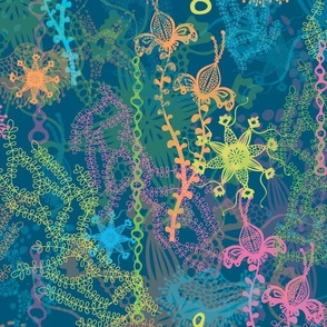jellyfish jungle deep blue