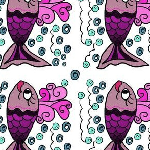 Fish with bubbles