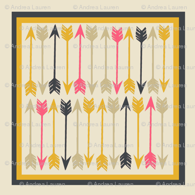Arrows on Cream Square
