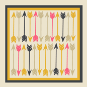Arrows on Cream Square
