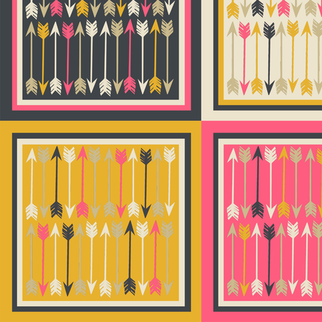 Arrows squares.   fabric by papersparrow on Spoonflower - custom fabric