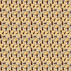 Steampunk Time Machine Doll fabric  © 2011 by Jane Walker