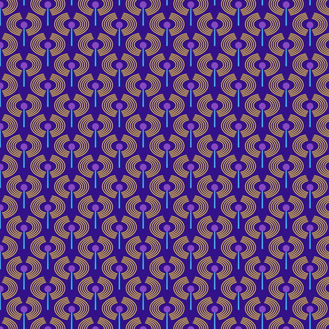 Robot coordinates - antennae - dark blue fabric by coggon_(roz_robinson) on Spoonflower - custom fabric