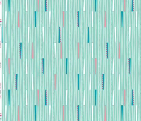 Dragon Girl Tails BLUE fabric by zesti on Spoonflower - custom fabric