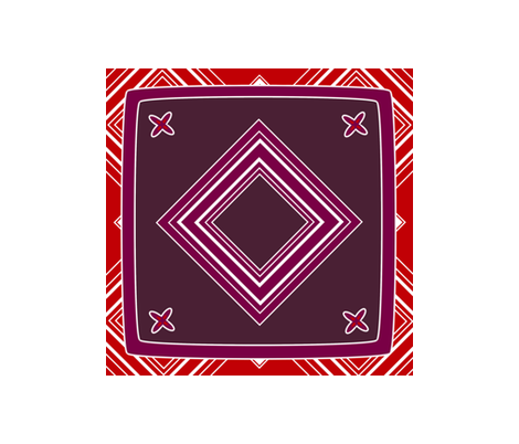 hanky_5_purple_fleur_ fabric by jennyf on Spoonflower - custom fabric