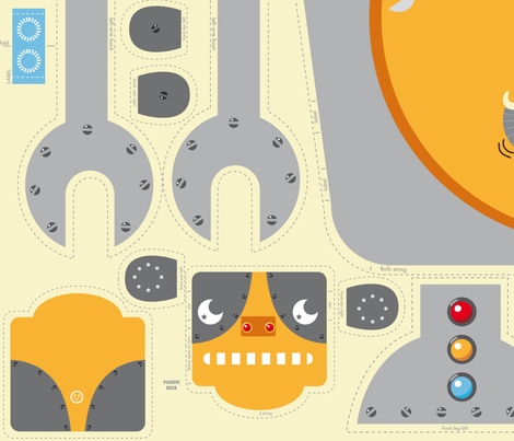 Robot Hank (baby play quilt)