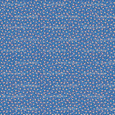 Micro Miniature Ditsy Floral  -- Blue ©2012 by Jane Walker