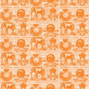 Regiment Orange on White Small Scale