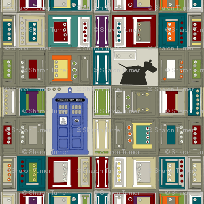 tardis disco dog grid