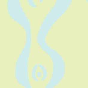 wiggly ripple stripe 1(lime&aqua)