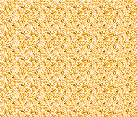 mustard mosaic fabric by joylaforme on Spoonflower - custom fabric