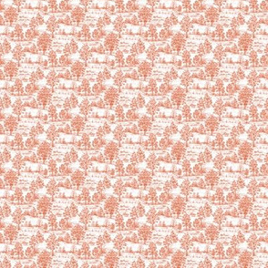 Mini Red Toile Sampler Swatch or Fat Quarter ©2012 by Jane Walker