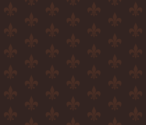 Woodland Fleur de Lis fabric by papersparrow on Spoonflower - custom fabric