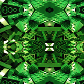 Dark green lego