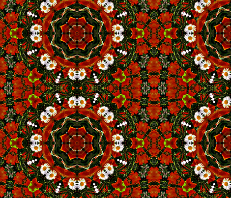 Daisy Circle fabric by koalalady on Spoonflower - custom fabric