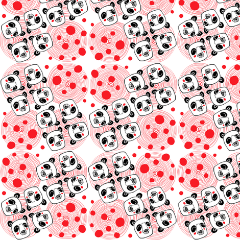 Psychedelic_pandas fabric by annelouise on Spoonflower - custom fabric