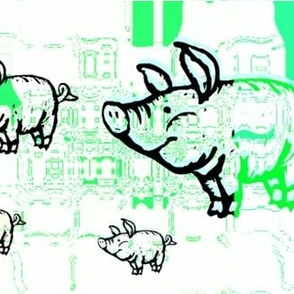 Little green pigs by evandecraats march 26, 2012