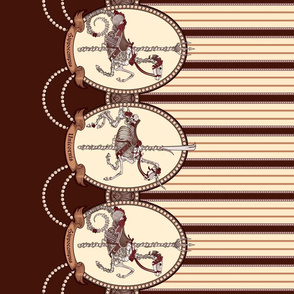 Carouskel Print - Brown x Rust x Bronze