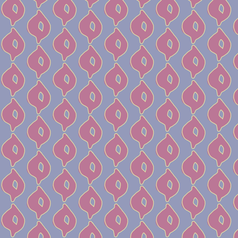 Doodle Dot (deep grape, yellow/green & deep blue) fabric by pattyryboltdesigns on Spoonflower - custom fabric