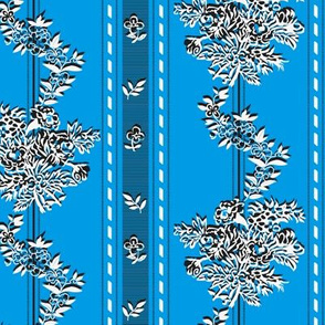 Phantom "Wishing gown" fabric - plain blue background