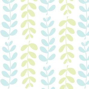 Olive Branches (lt. lime, lt. aqua & white)