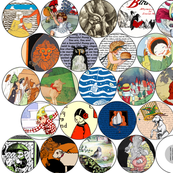 22 Story Book Quilt Circles 4 inch diameter