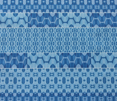 True Blue Patchwork Stripe