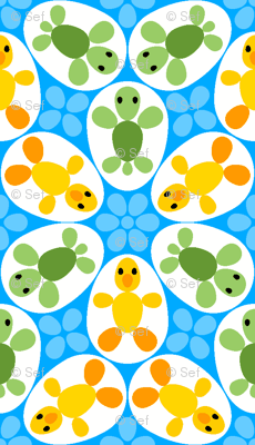 R6 eggs - duckling + turtle