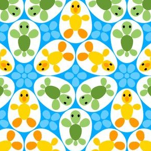 R6 eggs - duckling + turtle