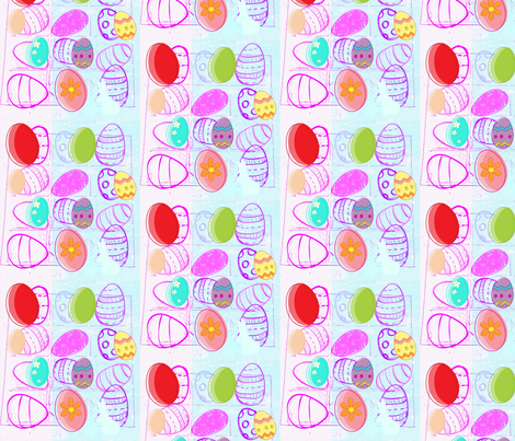 Happy Easter Light  by evandecraats, march 31, 2012 fabric by _vandecraats on Spoonflower - custom fabric