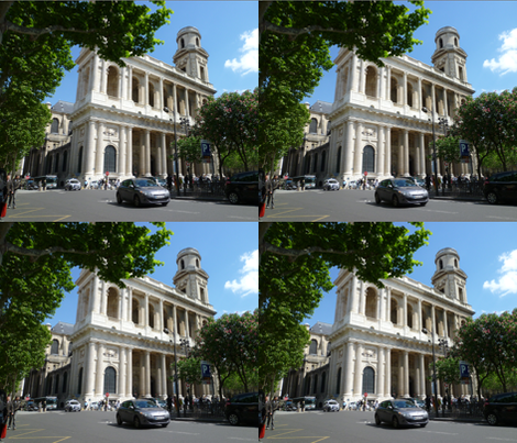 St Sulpice Church, Paris fabric by susaninparis on Spoonflower - custom fabric