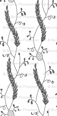 Regency Embroidered Blackwork