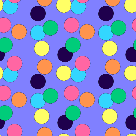 Big Dots (Violet) fabric by lavaguy on Spoonflower - custom fabric