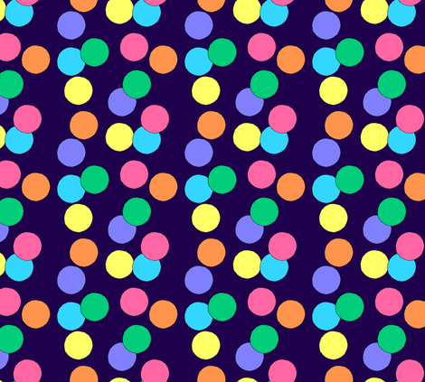 Really Big Dots (Dark Blue) fabric by lavaguy on Spoonflower - custom fabric
