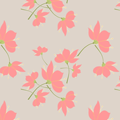 Flowerfantasypinkbeige 