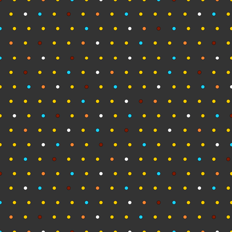 Little Dots (on charcoal) fabric by lavaguy on Spoonflower - custom fabric