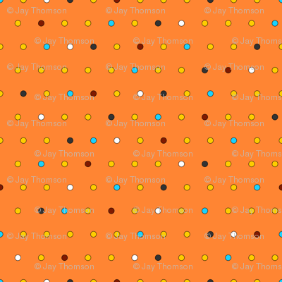 Little Dots (on orange)