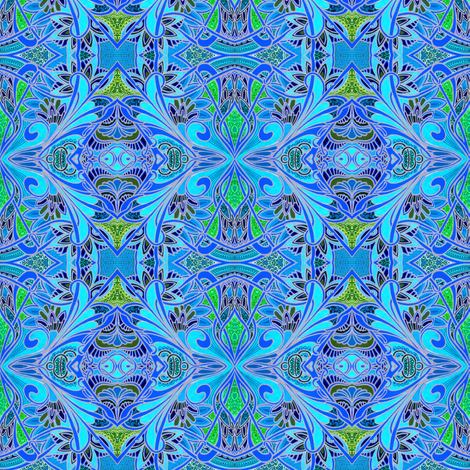 When Christmas Ornaments Explode  fabric by edsel2084 on Spoonflower - custom fabric