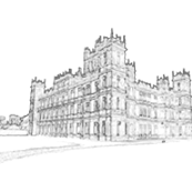 Downton Abbey Simple Toile