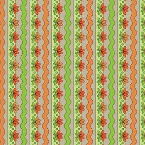 Orange Floral | Sewing Trim
