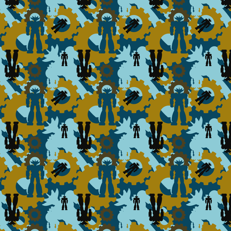 Bots fabric by familypendragon on Spoonflower - custom fabric