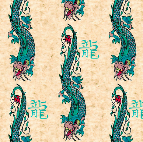 dragon light fabric by paragonstudios on Spoonflower - custom fabric
