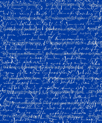 I Thought I'd Write To Juliet... Cobalt Blue & Silver