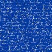 I Thought I'd Write To Juliet... Cobalt Blue & Silver