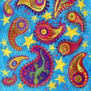 lizard paisley, small