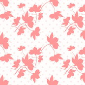 Flowersilhouette dotted