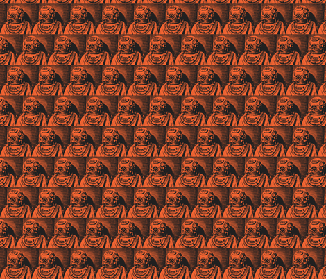 deep_sea_diver-terracotta fabric by hillarywhite on Spoonflower - custom fabric